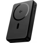Baseus Airpow II Qi2 Magnetic Wireless Power Bank 10000 mAh 22.5W - преносима външна батерия с USB-C порт, USB-A изход, безжично зареждане с MagSafe и вградена поставка (черен)