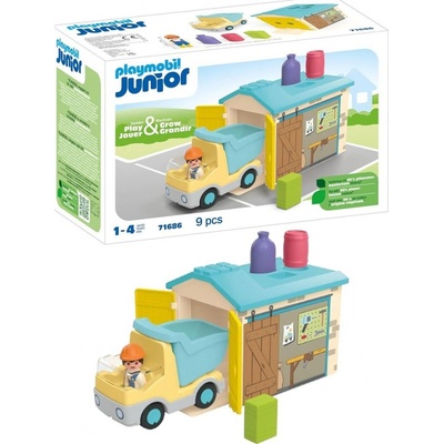 Playmobil 71686 Nákladné auto s triediacou garážou