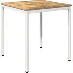 vidaXL Маса за вечеря в градината Бяло 70 x 68, 5 x 75 см (901757)