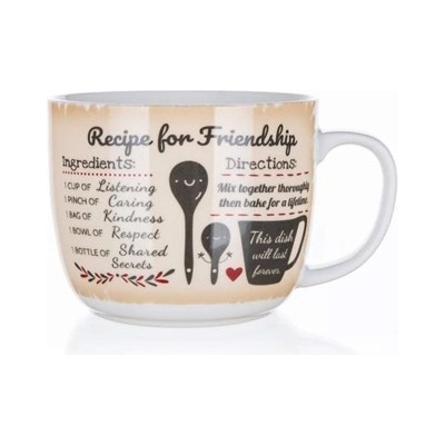 Banquet Hrnek keramický polévkový RECIPE FOR FRIENDSHIP 730 ml