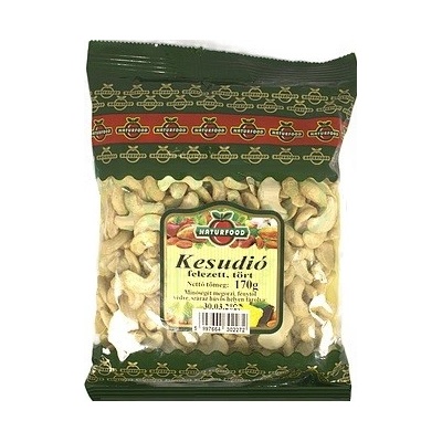 Naturfood Kešu oriešky polené zlomky 170 g