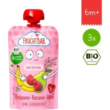FruchtBar BIO kapsička Malina banán hruška oves 3 x 100 g