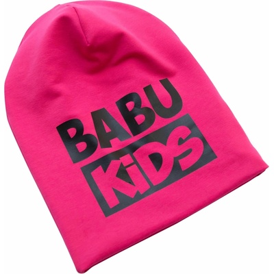 Dívčí fuchsiová čepička s potiskem