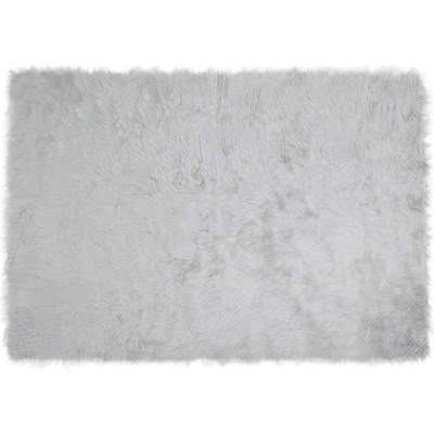 vidaXL Изкуствен овчи килим Tafalla Сив 120 x 170 cm Полиестер (42021526)