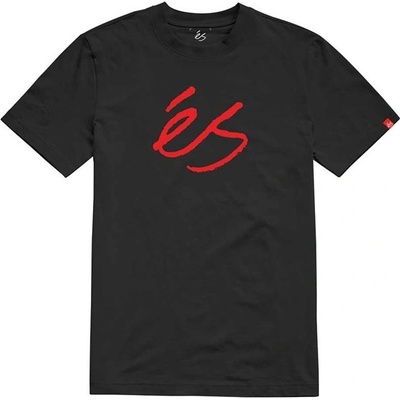 ES triko Scrip Mid S S Tee Black 001