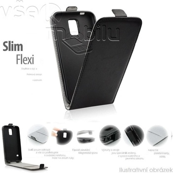 Púzdro ForCell SLIM FLIP FLEXI HUAWEI P8 čierne