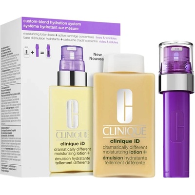 Clinique iD Dramatically Different Moisturizing Lotion + Active Cartridge Concentrate for Lines & Wrinkles комплект с емулсия за лице против бръчки 115 мл за жени 1 бр