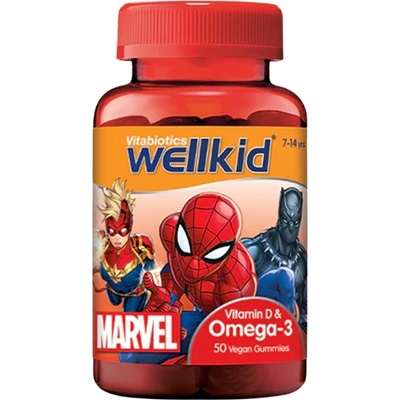 Vitabiotics Wellkid Marvel Omega-3 [50 желирани бонбони]