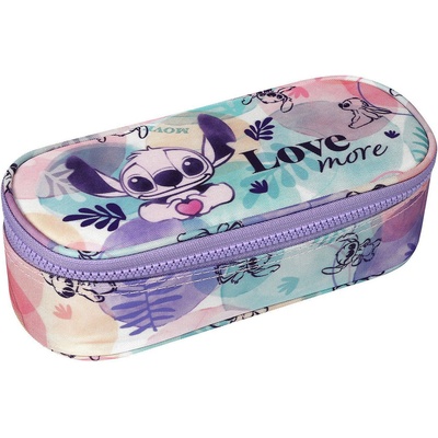 COOLPACK Елипсовиден ученически несесер Cool Pack Campus - Stitch Pastel, 1 цип (F062885)