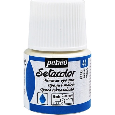 Farby na textil Pebeo Setacolor Opaque 44 Shimmer peral, 45 ml Shimmer pearl