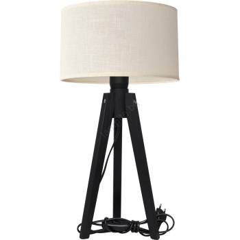 Image 1 of Helam Настолна лампа ALBA 1xE27/15W/230V кремавa/дъб (HE1431)