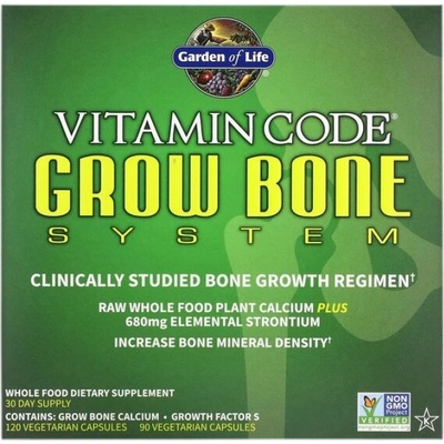 Garden of Life Vitamin Code Grow Bone System | 30 day supply [120+90 капсули]