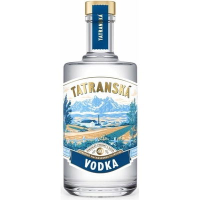 Tatranská Vodka 40% 0,7 l (čistá fľaša)