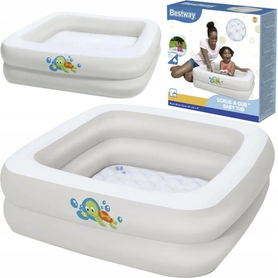 Bestway Nafukovací cestovní vanička 86 x 86 x 25cm