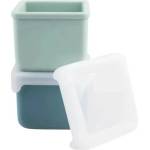 Melii Силиконови контейнери за закуски Melii Luxe - 2 броя, Blue/Mint (ML23330)