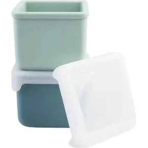 Melii Силиконови контейнери за закуски Melii Luxe - 2 броя, Blue/Mint (ML23330)