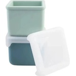 Melii Силиконови контейнери за закуски Melii Luxe - 2 броя, Blue/Mint