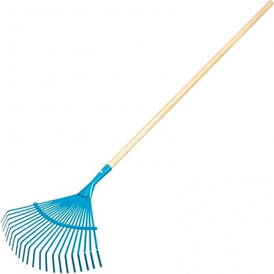 PALISAD Гребло за листа, тип " ветрило" , стоманено, 430x1550 мм, 22 плоски зъба, лакирана дръжка, LUXE // Pal