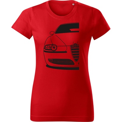 Tričko Alfa Romeo 147 dámske tričko Červená