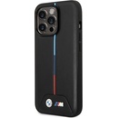 Púzdro BMW Tricolor iPhone 14 Pro čierne