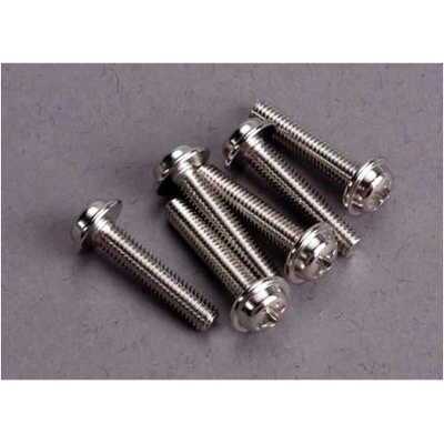 Traxxas кръстата винт M3x15mm глава с яка цинк. (6)