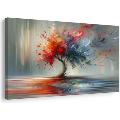 Obraz strom života v barevném víru - 120x80