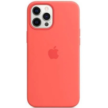 Apple iPhone Silicone Case with MagSafe - оригинален силиконов кейс за iPhone 12 Pro Max с MagSafe (розов)