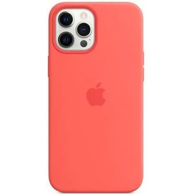 Apple iPhone Silicone Case with MagSafe - оригинален силиконов кейс за iPhone 12 Pro Max с MagSafe (розов)