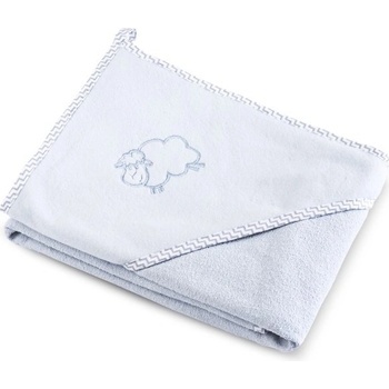 SENSILLO Dětská osuška Ovečka 80x80 cm šedá