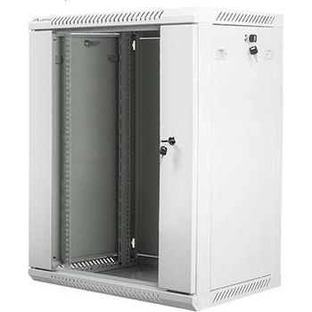 Lanberg rack cabinet 19 wall-mount 15U / 600x450 for self-assembly (flat pack), grey (WF01-6415-10S)