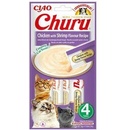 INABA Cat Churu Pyré kura s krevetami 4 x 14 g