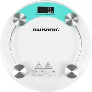 Hausberg HB-6000BL синя стъклена везна за баня (HB-6000BL)