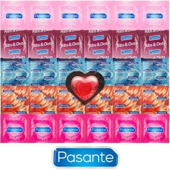 Pasante Mix for Every Occasion - 30 Condoms Pasante + Heart Shaped Condom As a Gift