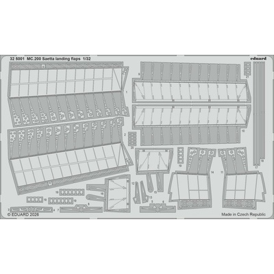 EDUARD ITALERI MC.200 Saetta landing flapsrecommended for 1:32