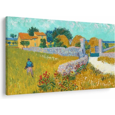 Obraz - Vincent van Gogh, Farmhouse in Provence, reprodukcia, jednodielne 90x60 cm