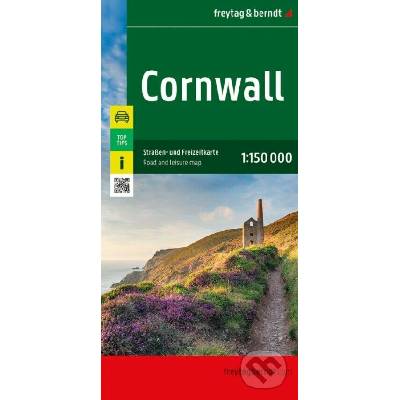 Cornwall 1:150 000 / automapa + volnočasová mapa