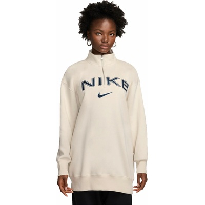 Nike Sportswear Phoenix Fleece béžová tmavo modrá