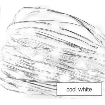 EMOS Lighting D3AC06 LED vianočná nano reťaz strieborná 0,9 m 2x AA vnútorná studená biela časovač