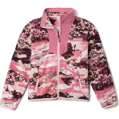 Columbia Детско поларено яке Columbia Kid's Sequoia Grove Printed Full Zip Fleece Fleece jacket - Rosette Fieldaze / Rosette (703-6871-0214)