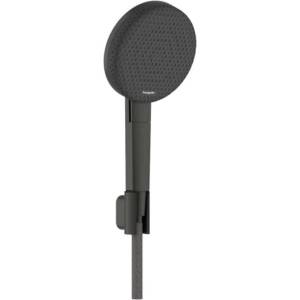 Hansgrohe Raindance Alive Select S - Комплект душ слушалка, държач и маркуч, 3 струи, EcoSmart, полиран черен хром 24611340 (24611340)