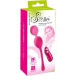 Sweet Smile SMILE Love Balls - носимо радиоуправляемо вибриращо яйце - 82 g (розово) - lovesexshop