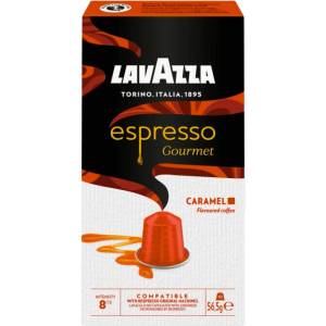 LAVAZZA Кафе капсули Lavazza Espresso Gourmet Caramel с аромат на карамел съвместими с Nespresso, 10 бр