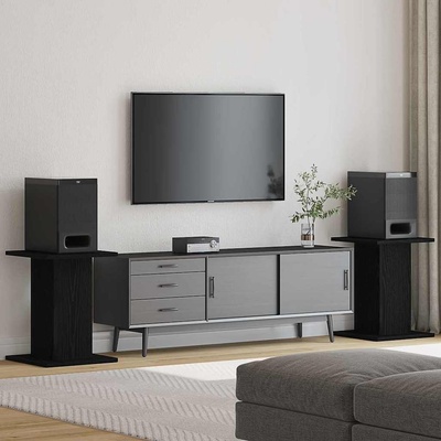 vidaXL Стойки за високоговорители 2 pcs Черния дъб 30 x 30 x 40 cm (868054)