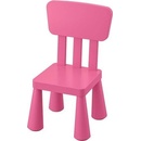 Ikea MAMMUT plastová židle 39 x 67 cm růžová