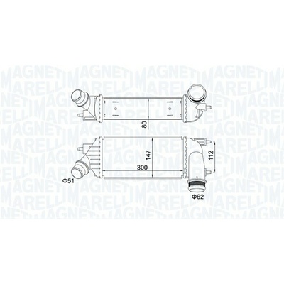 Chladič plniaceho vzduchu MAGNETI MARELLI 351319204140