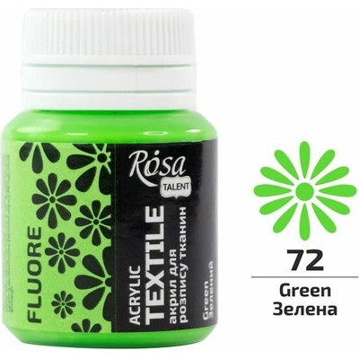 Rosa Talent akrylová farba na textil fluorescenčná 20 ml