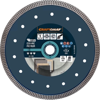 Craftomat Rezný kotúč diamantový 230 x 1 x 22,23 mm 6680013