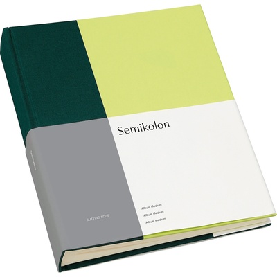 Semikolon Фотоалбум Medium Cutting Edge тъмнозелен и киви (364817)