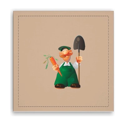 Fotoobraz 40x40 cm Zahradník