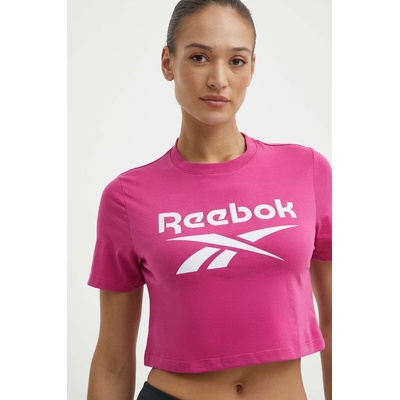 Reebok Памучна тениска Reebok Identity в розово 100037588 (100037588)